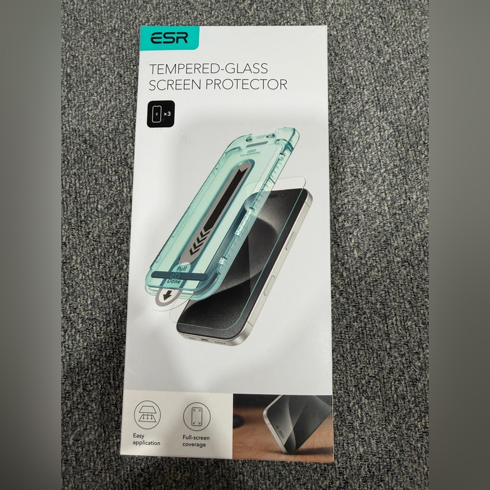 Tempered Glass Screen Protector for iPhone 16 Pro Max